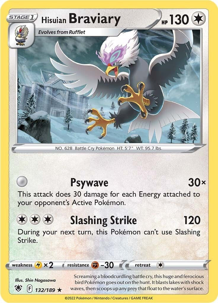 Image for Hisuian Braviary (132) (SWSH10)