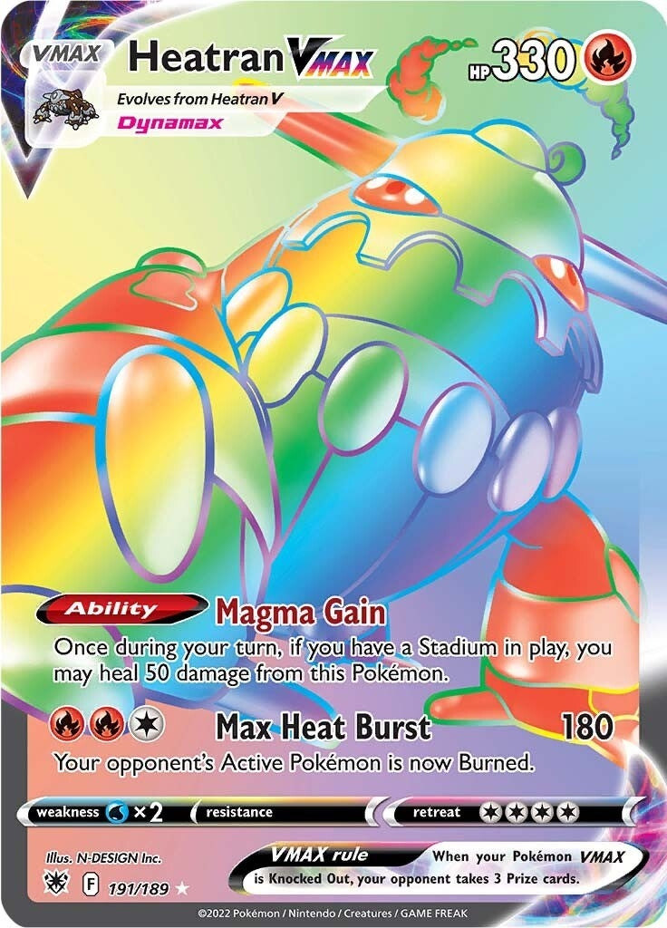 Image for Heatran VMAX (Secret) (191) (SWSH10)