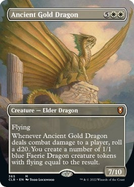 Image for Ancient Gold Dragon (Borderless) (365) (CLB)