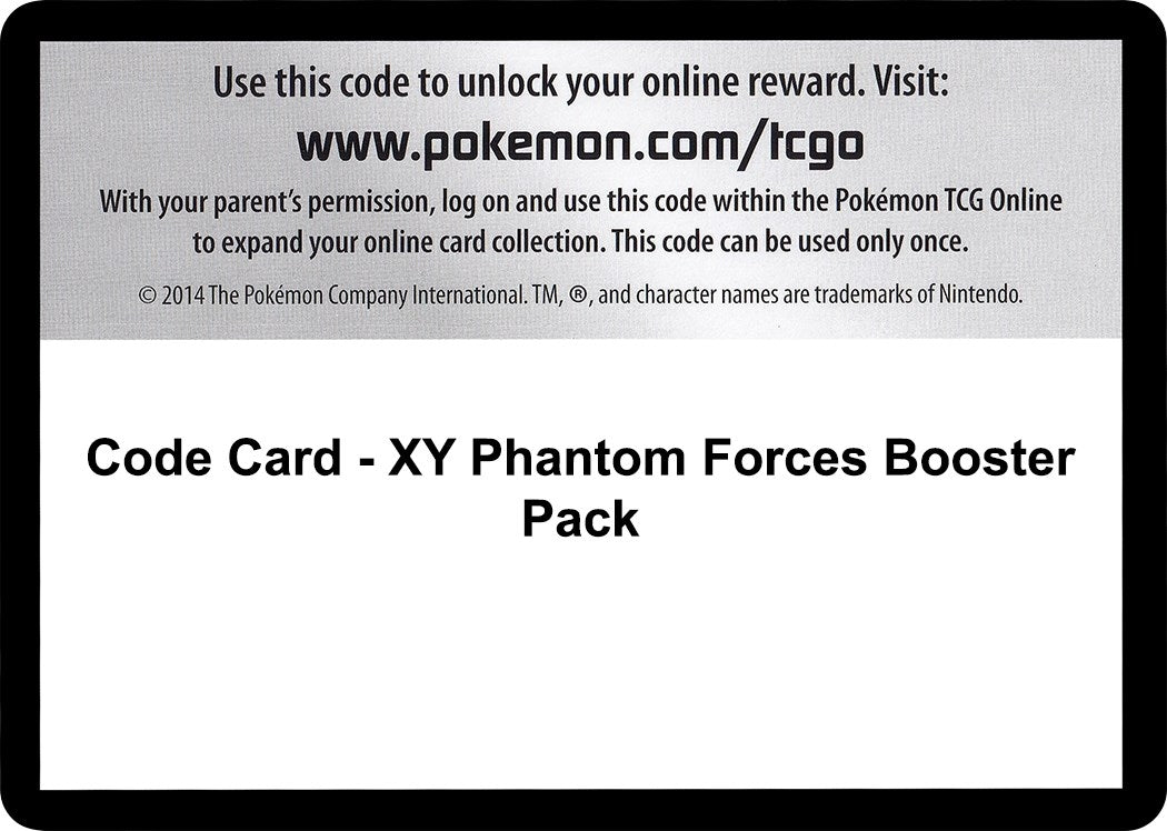 Image for Code Card - XY Phantom Forces Booster Pack (PHF)
