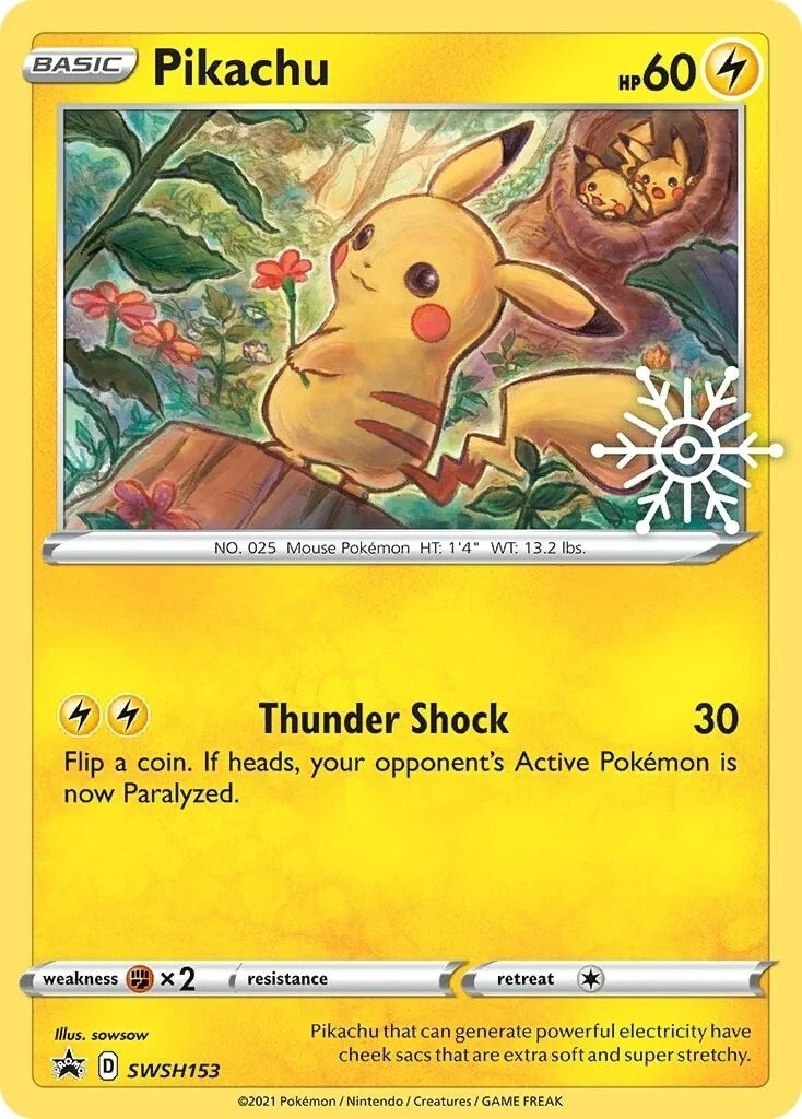 Image for Pikachu - SWSH153 (Holiday Calendar) (153) (SWSD)