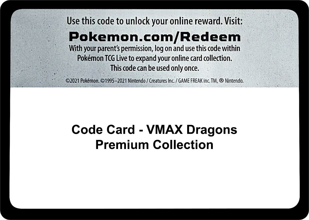 Image for Code Card - VMAX Dragons Premium Collection (MCAP)