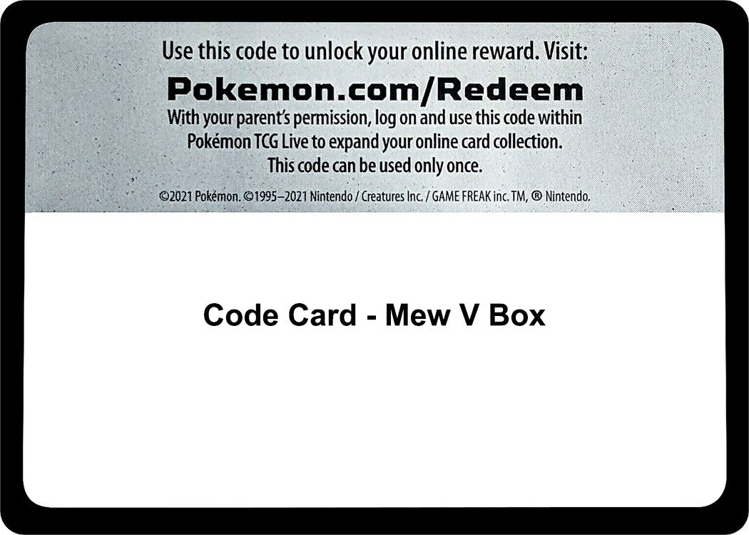 Image for Code Card - Mew V Box (MCAP)
