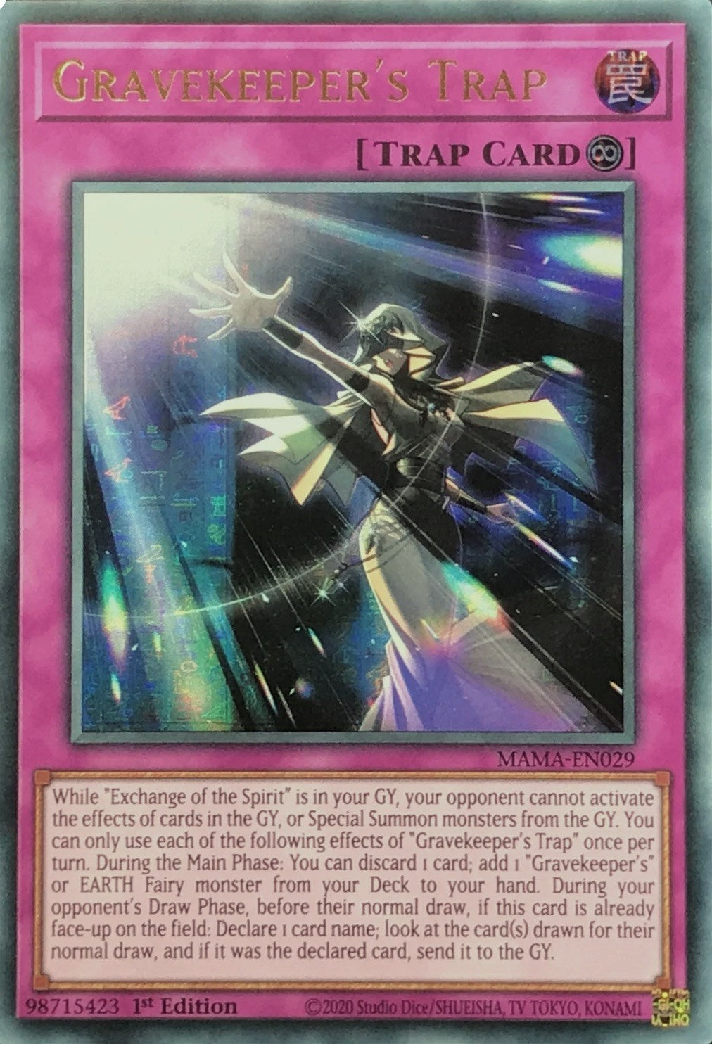 Image for Gravekeeper's Trap (Ultra Pharaoh's Rare) (29) (MAMA)