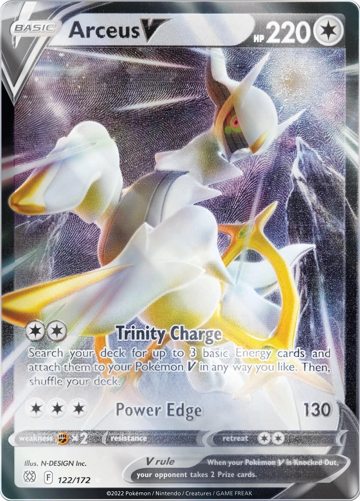 Image for Arceus V - 122/172 (Metal Card) (122) (MCAP)
