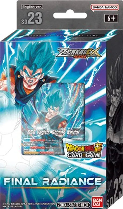 Dragon Ball Super TCG: Final Radiance Starter Deck SD23 | 51 Cards + Z-Deck | Wulf Gaming Dragon Ball Super TCG: Final Radiance Starter Deck SD23 | 51 Cards + Z-Deck | Wulf Gaming