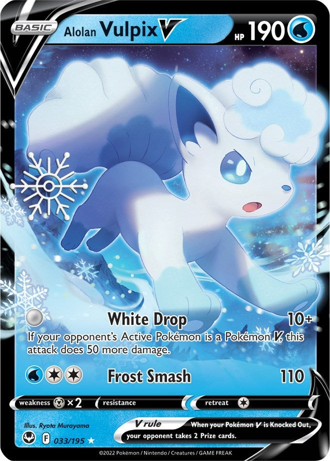 Image for Alolan Vulpix V - 033/195 (Holiday Calendar) (33) (MCAP)