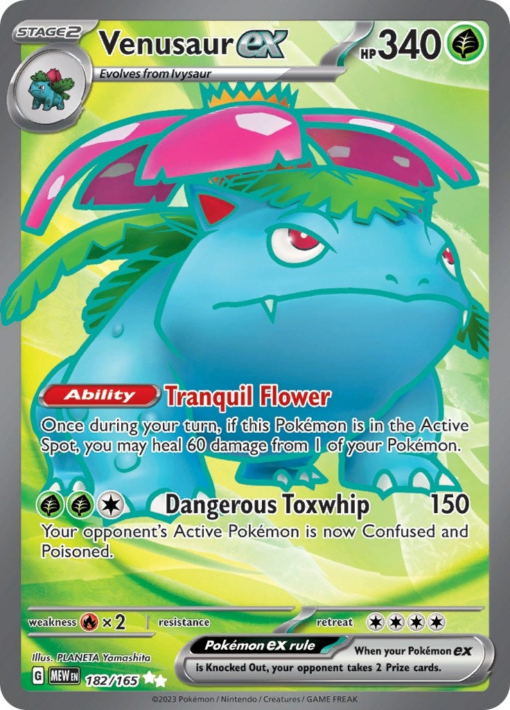 Image for Venusaur ex - 182/165 (182) (MEW)