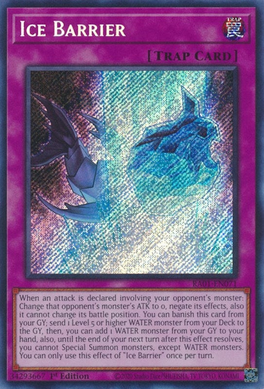 Image for Ice Barrier (Secret Rare) (1071) (RA01)