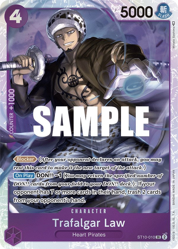 one piece tcg ultra deck the three captains Trafalgar Law (010) - ST10-010