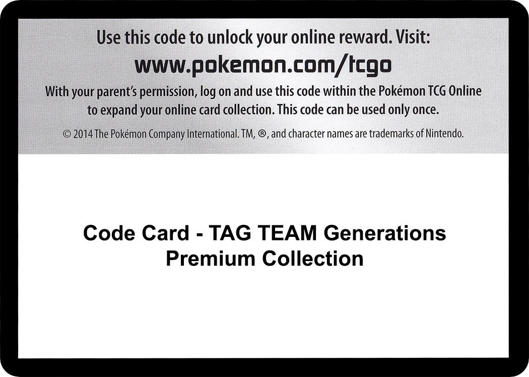 Image for Code Card - TAG TEAM Generations Premium Collection (MCAP)