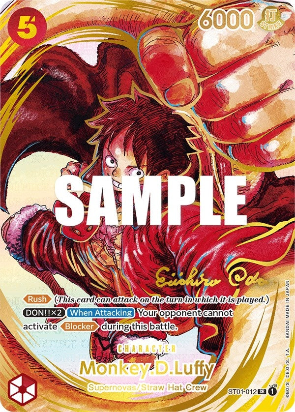 Image for Monkey.D.Luffy (012) (Alternate Art) (Gold-Stamped Signature) (1012) (OP05)