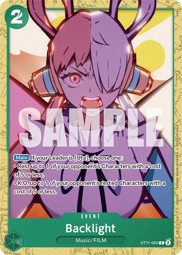 Image for Backlight (Starter Deck 11: Uta Deck Battle) (11003) (OP-PR)