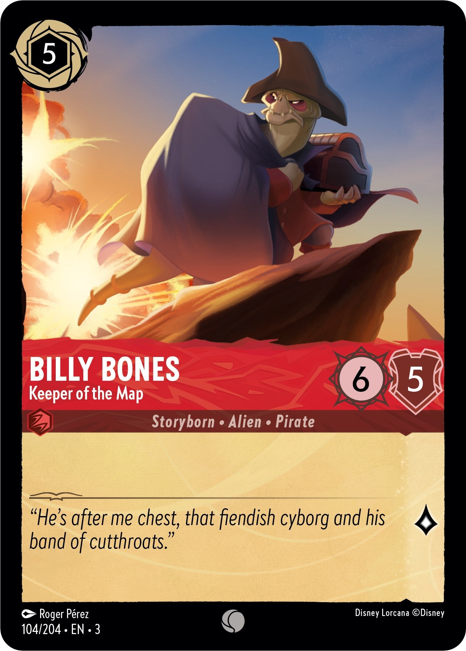 Image for Billy Bones - Keeper of the Map (104) (3)