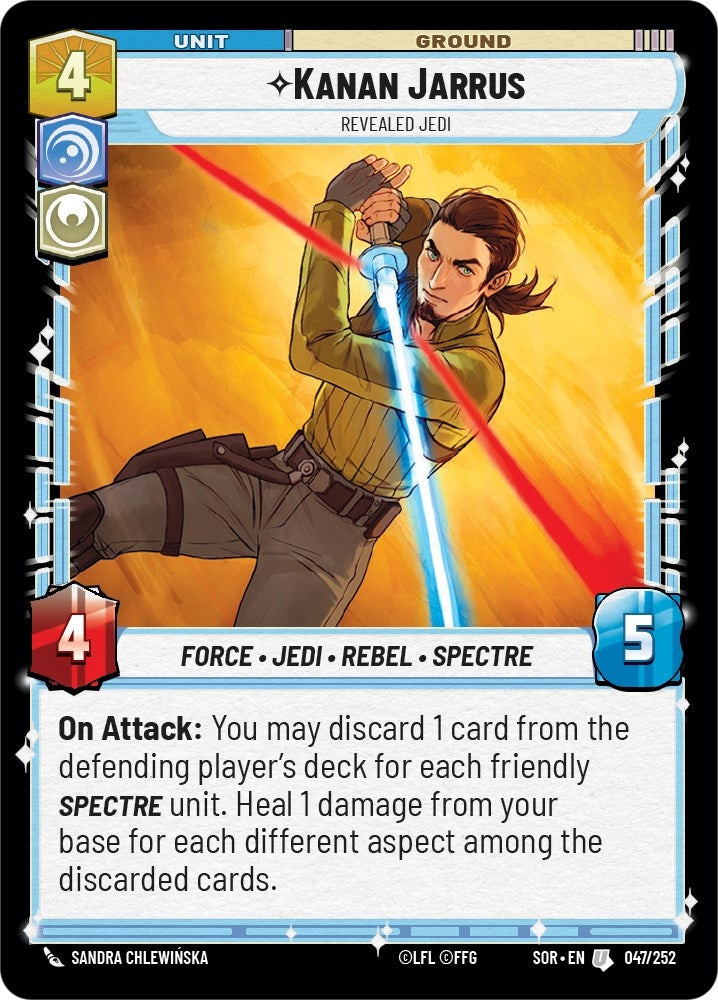 Image for Kanan Jarrus - Revealed Jedi (47) (SOR)