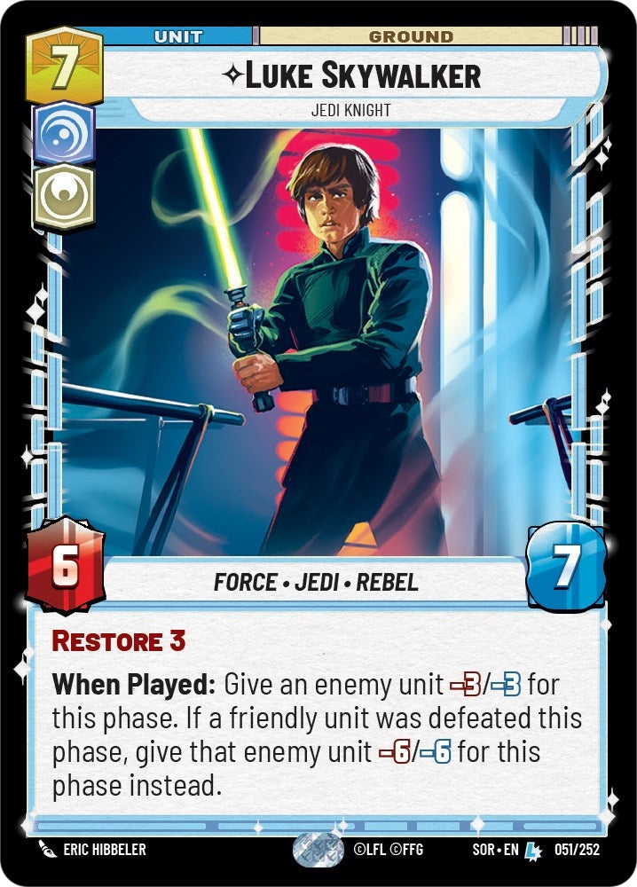 Image for Luke Skywalker - Jedi Knight (51) (SOR)