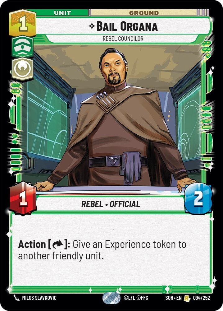 Image for Bail Organa - Rebel Councilor (94) (SOR)