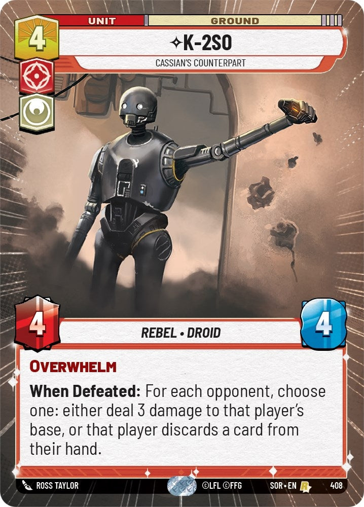 Image for K-2SO - Cassian's Counterpart (Hyperspace) (408) (SOR)