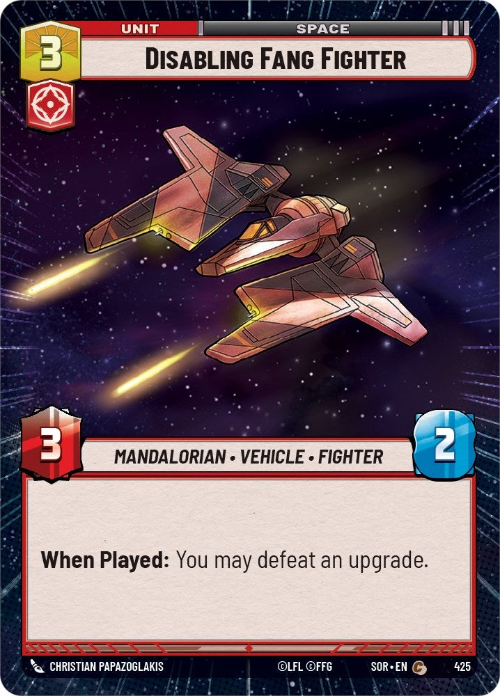 Image for Disabling Fang Fighter (Hyperspace) (425) (SOR)