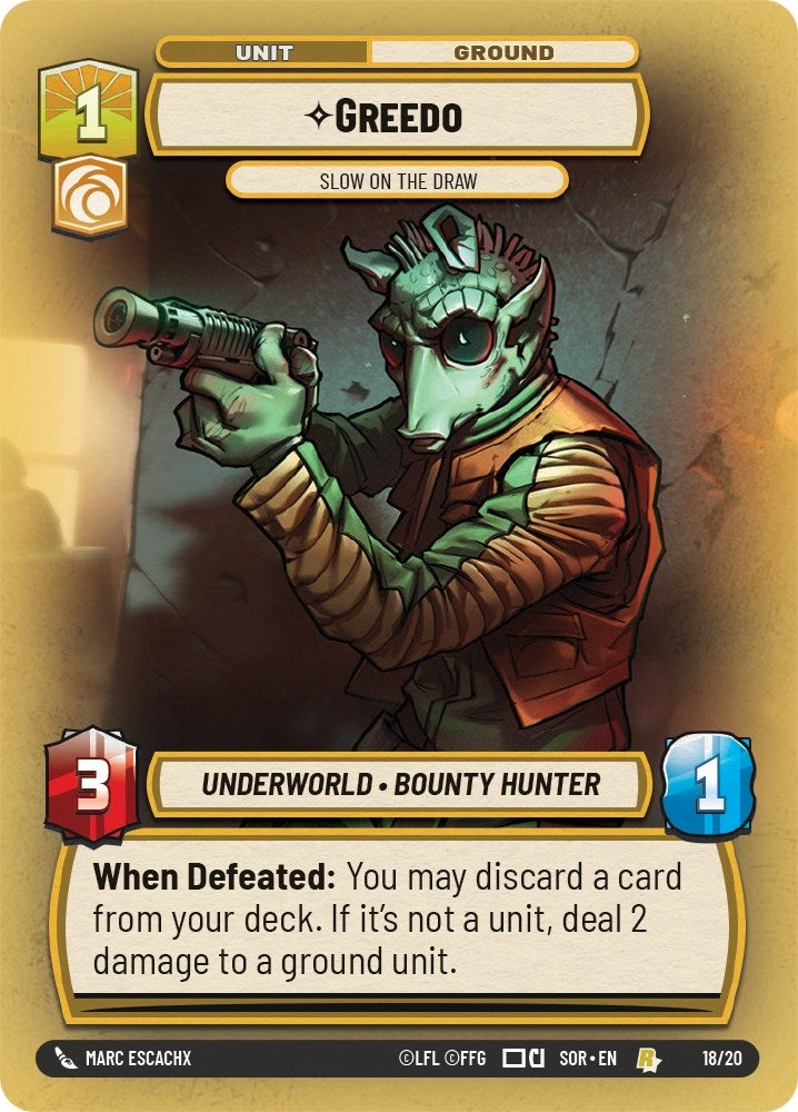 Image for Greedo - Slow on the Draw (18) (SOR-WPP)