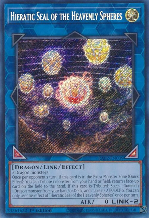 Image for Hieratic Seal of the Heavenly Spheres (Secret Rare) (2039) (RA02)