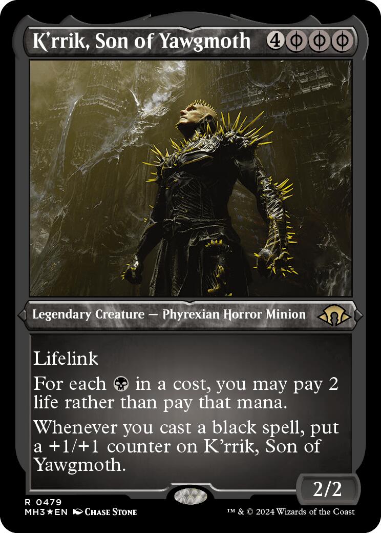 K'rrik, Son of Yawgmoth (Foil Etched)