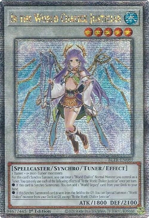 Image for Ib the World Chalice Justiciar (Quarter Century Secret Rare) (89) (BLTR)