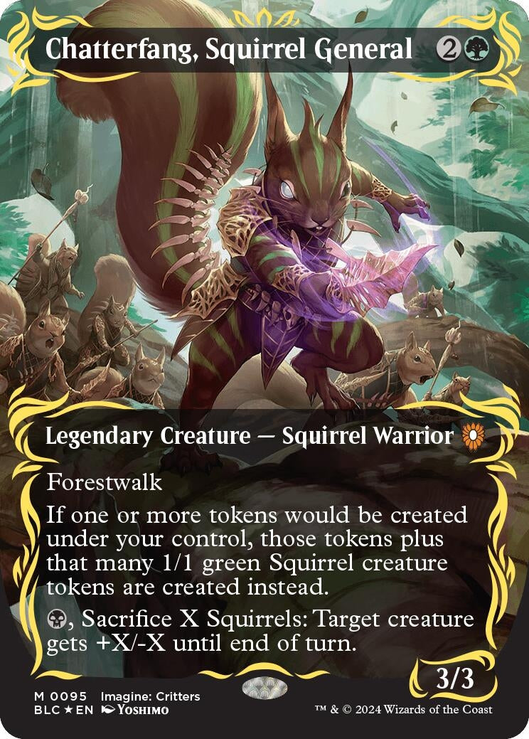 Image for Chatterfang, Squirrel General (Borderless) (Raised Foil) (95) (BLC)