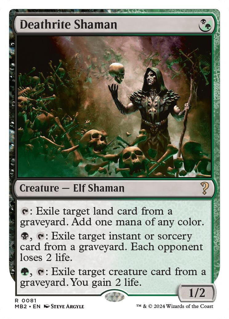 Image for Deathrite Shaman (White Border) (81) (MB2)