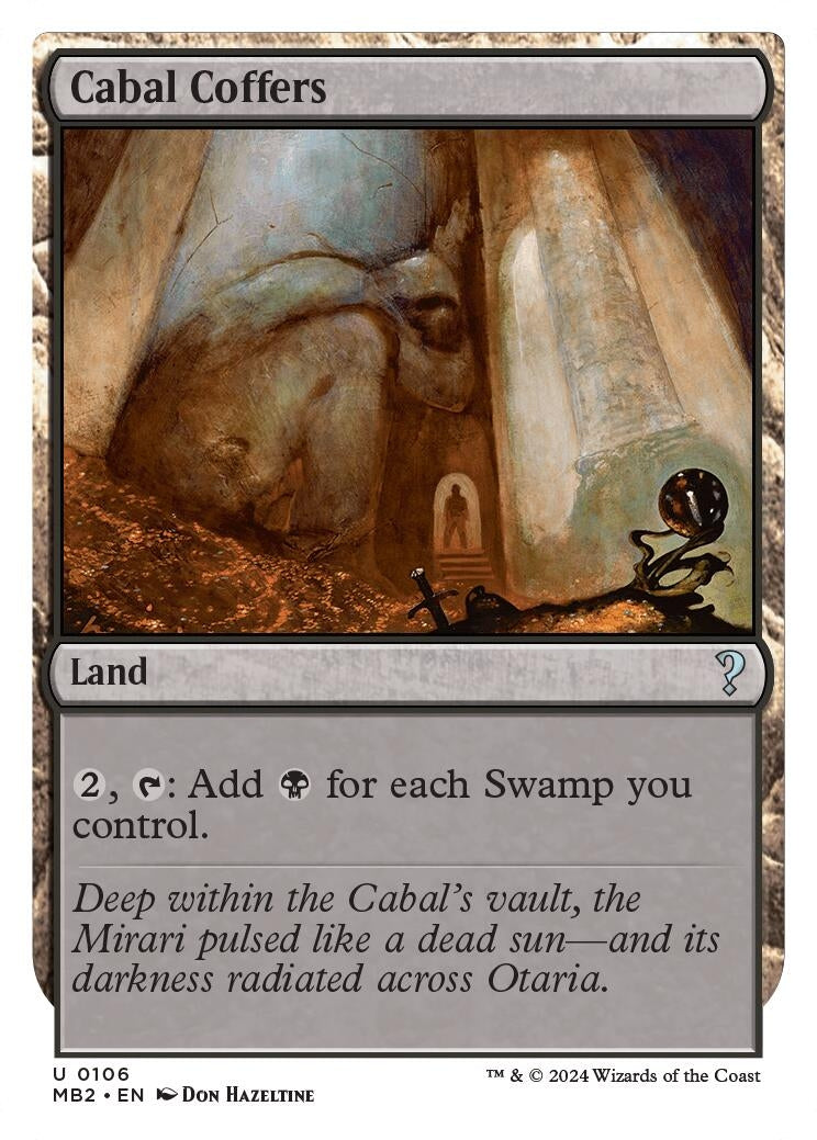 Image for Cabal Coffers (White Border) (106) (MB2)