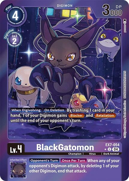 BlackGatomon (Foil) (EX7-054 UC) (Digimon LIBERATOR) (EX07)