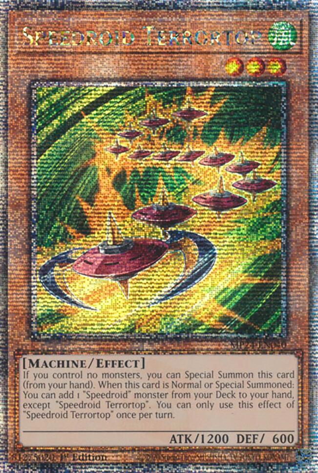 speedroid deck yugioh Speedroid Terrortop (Quarter Century Secret Rare) - 25th Anniversary Tin: Dueling Mirrors [QUARTER Century Secret RARE] [Near Mint]