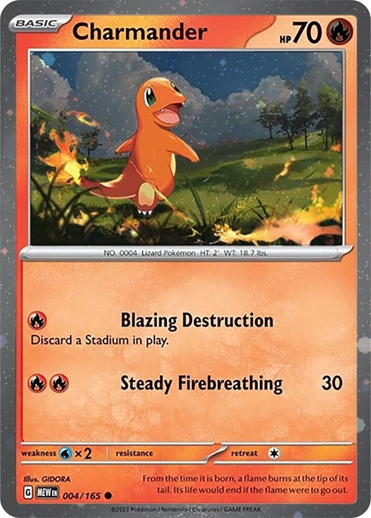 Image for Charmander - 004/165 (Cosmos Holo) (4) (SVP)