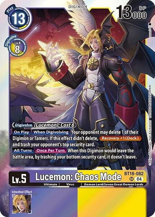 Lucemon: Chaos Mode (BT18-082 SR) (Release Special Booster 2.0) (BT18-19)