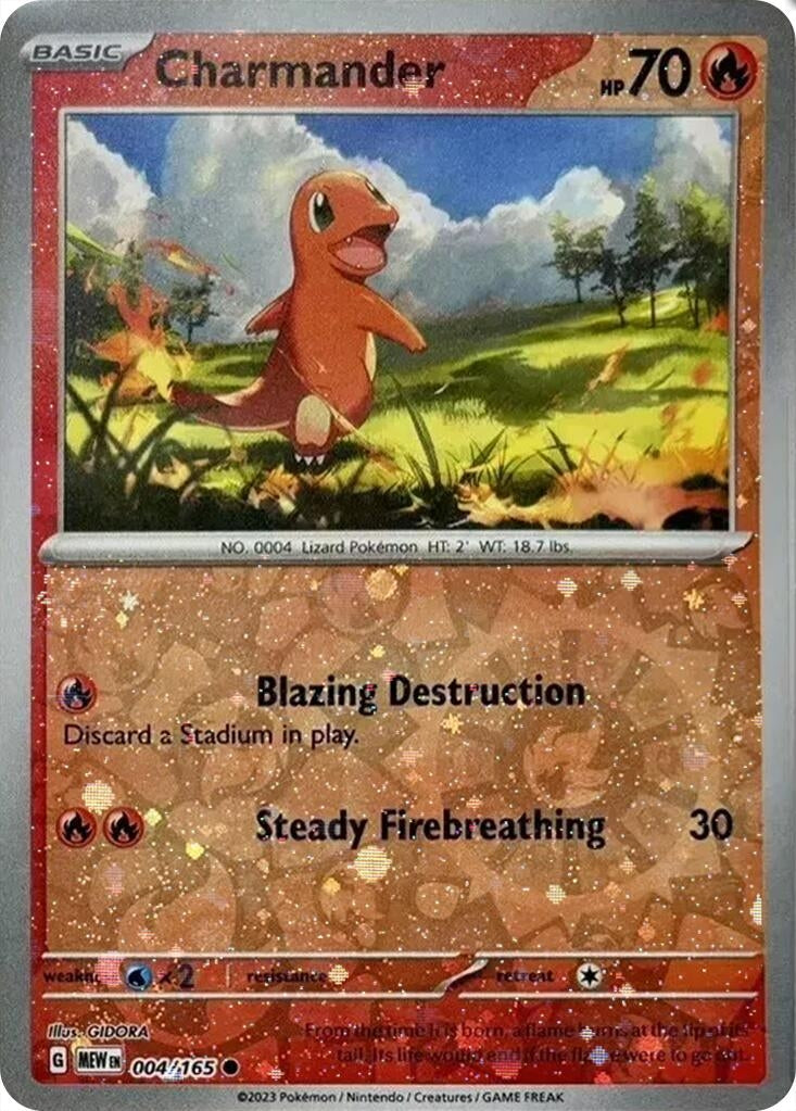 Image for Charmander - 004/165 (Cosmos Holo) (Costco Exclusive) (4) (MCAP)