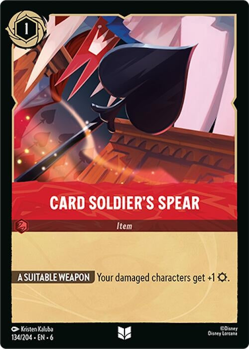 Image for Card Soldier's Spear (134) (6)