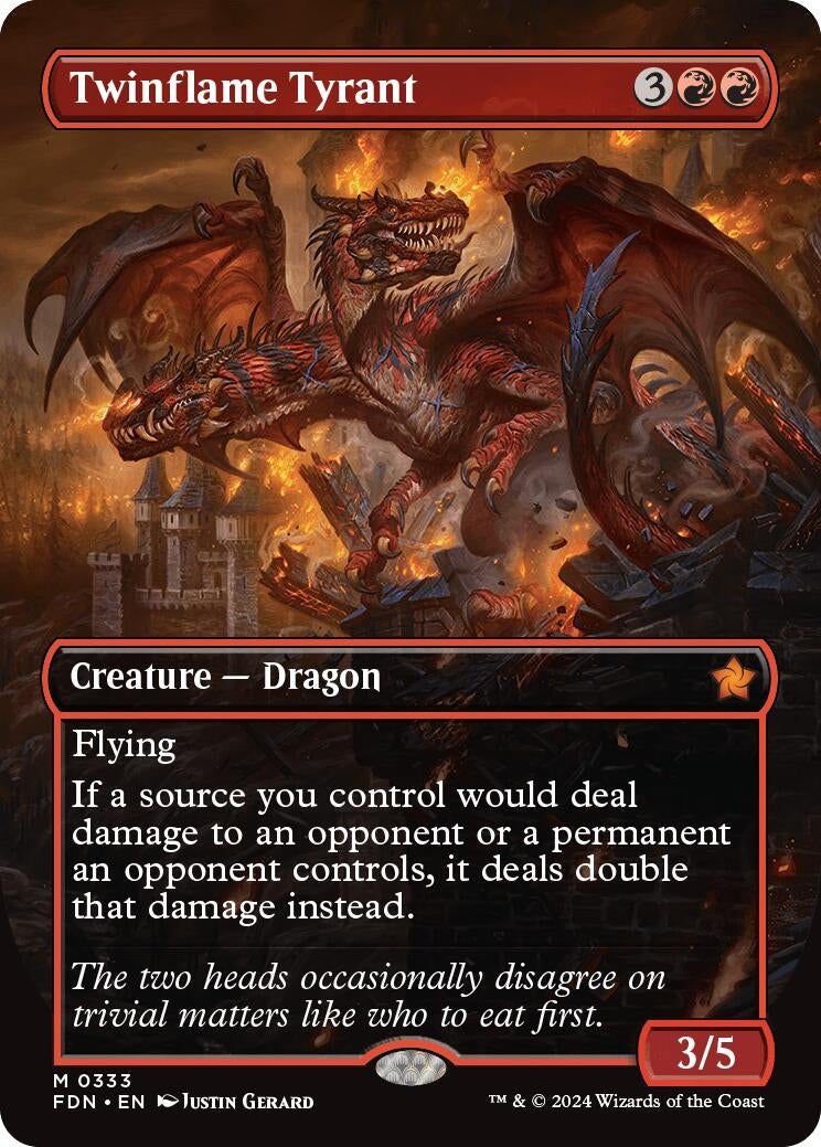 Twinflame Tyrant (Borderless) (333) (FDN)