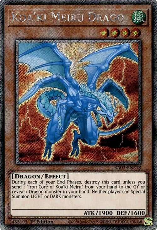 Image for Koa'ki Meiru Drago (Platinum Secret Rare) (3218)