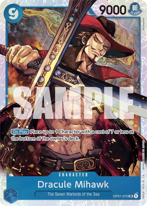 Image for Dracule Mihawk (OP01-070) (Reprint) (1070) (PRB-01)