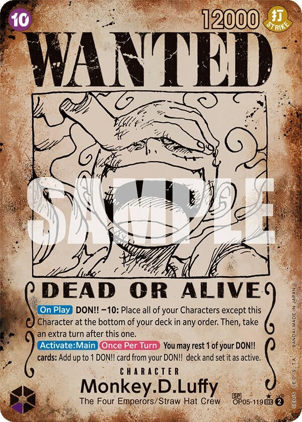 Image for Monkey.D.Luffy (Wanted Poster) (5119) (OP09)
