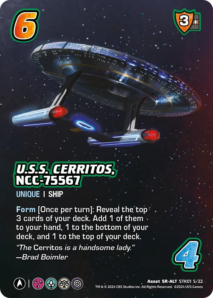 Image for U.S.S. Cerritos, NCC-75567 (Alternate Art) (STK01 5/22) (1522)