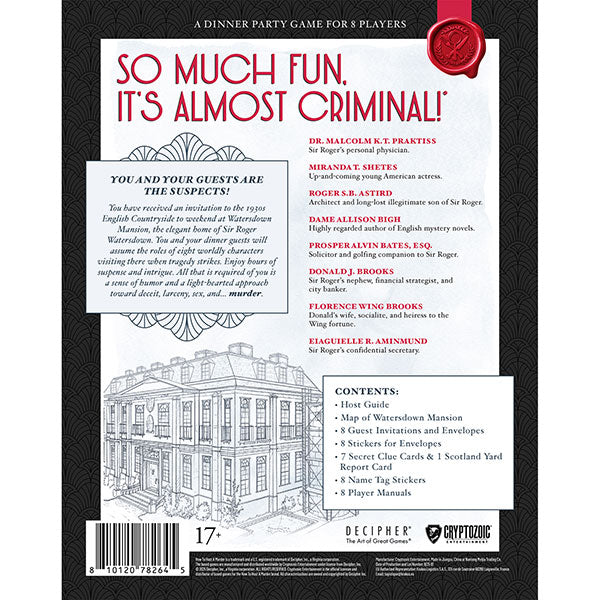 How To Host A Murder: Watersdown Affair (PREORDER)