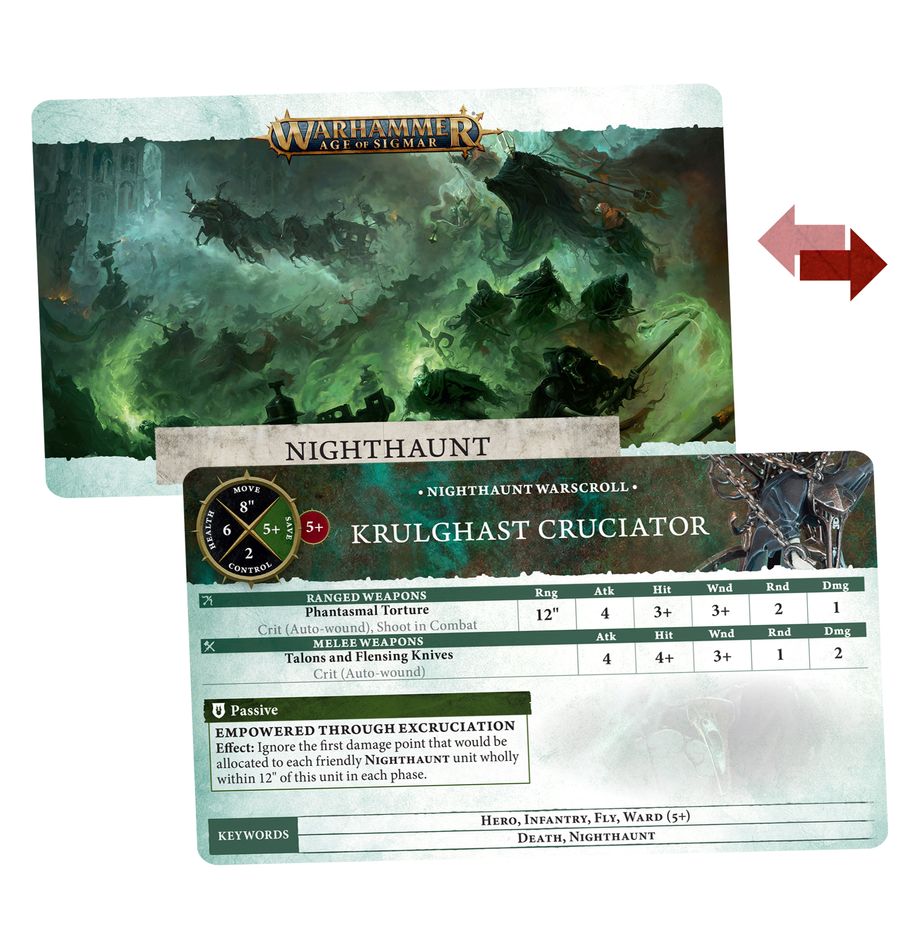 Warhammer: Age of Sigmar: Warscroll Cards: Nighthaunt