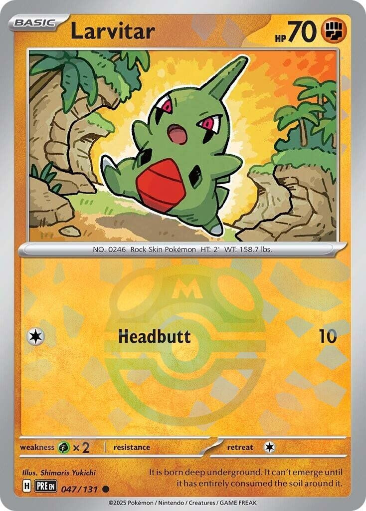 Image for Larvitar (Master Ball Pattern) (047/131)