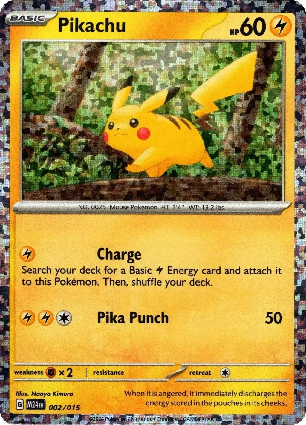 Image for Pikachu (002/015) (M24)