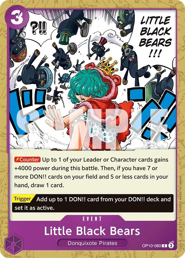 Image for Little Black Bears (OP10-080) (OP10) - One Piece Card Game