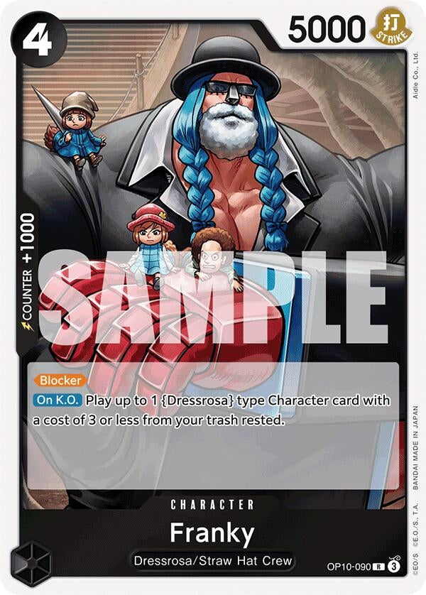 Image for Franky (090) (OP10-090) (OP10) - One Piece Card Game