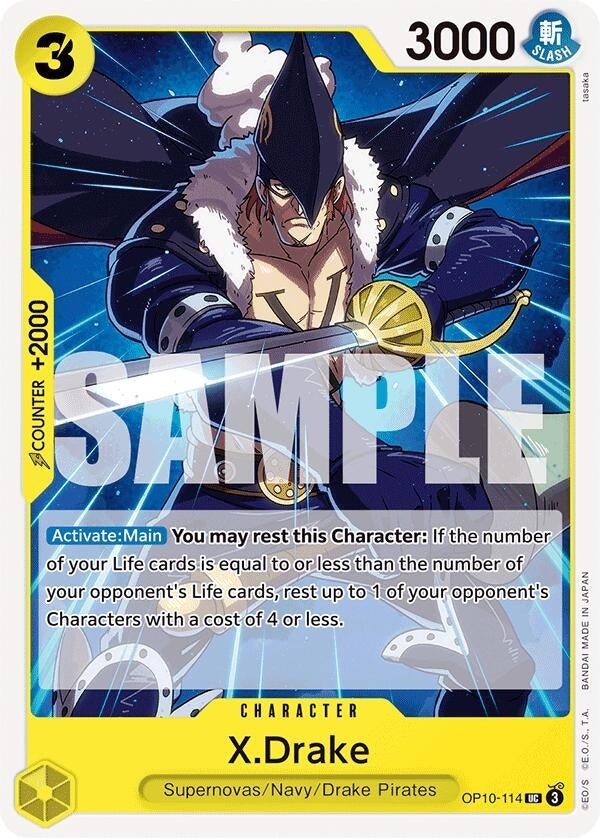 Image for X.Drake (OP10-114) (OP10) - One Piece Card Game