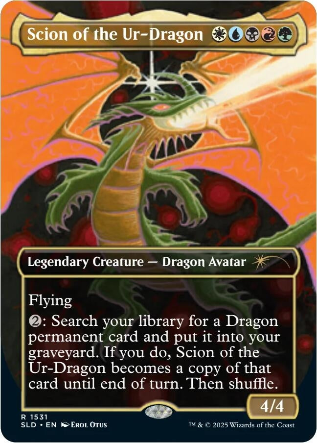 Scion of the Ur-Dragon (Rainbow Foil) (1531) (SLD)