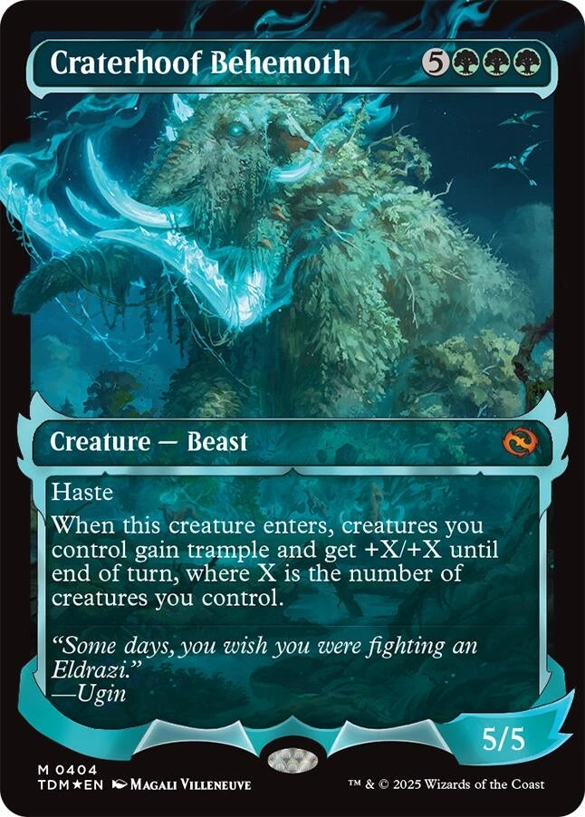 Image for Craterhoof Behemoth (Showcase) (404) (TDM) - Magic: The Gathering